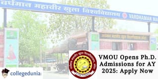 VMOU Opens Ph.D. Admissions for AY 2025: Apply Now